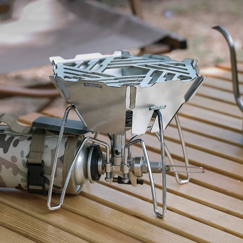 Réchaud de camping détachable pare-vent Portable léger cylindre de gaz four extérieur coupe-vent écran pare-brise