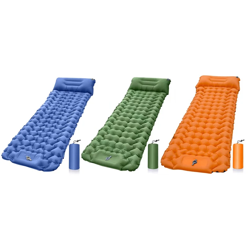 Matelas d'air de Camping ultra-léger matelas de couchage lit gonflable tapis de pique-nique de plage coussin d'air de tente de Camping en Nylon TPU