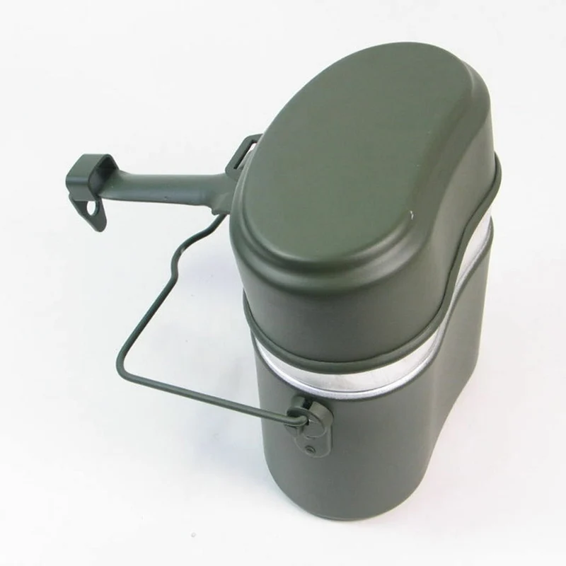 Batterie de cuisine de camping Mess Kit Accessoires de camp Casseroles légères Ensemble de casseroles pour le camping Sac à dos Pique-nique Vaisselle
