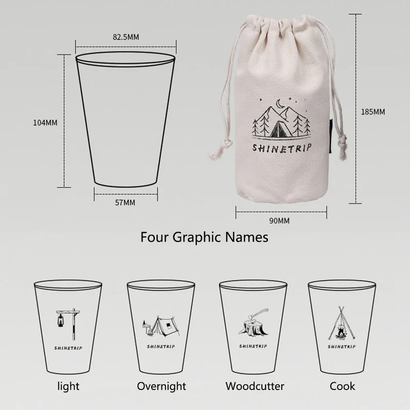 350ML Camping En Plein Air Vaisselle Voyage Tasses Ensemble Commodité Pique-Nique Fournitures En Acier Inoxydable Vin Bière Tasse Whisky Tasses