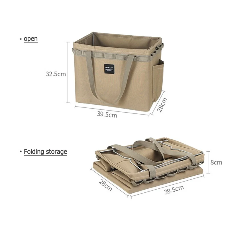 Sac de rangement d'outils extérieurs grande capacité pochette à outils divers boîte sac à main organisateur ménage mallette de rangement pliante
