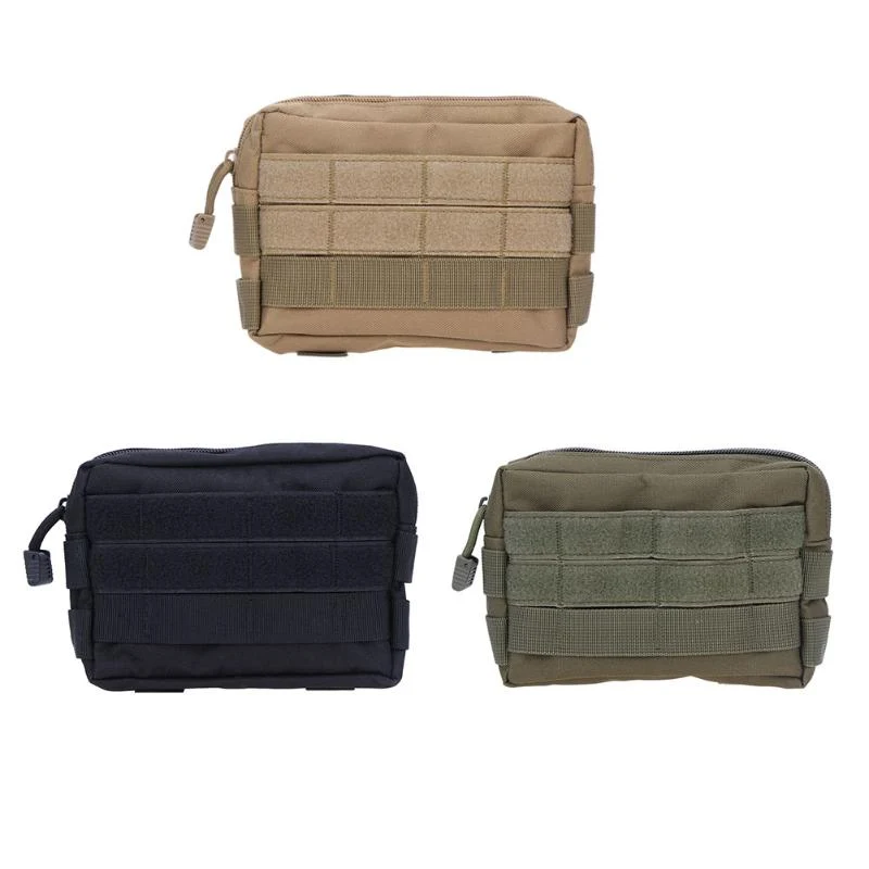 Sous-package Molle Camouflage extérieur Poche tactique Sac banane pour téléphone Paquet de transport Accessoires militaires Sac de changement d'outils EDC