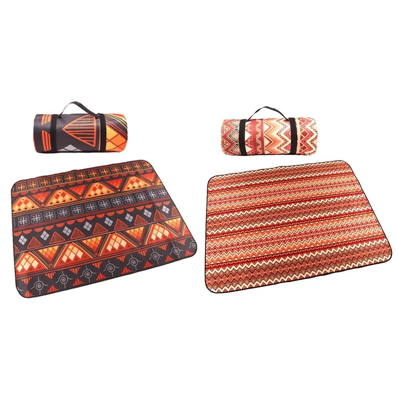 Tapis de pique-nique extérieur de Style ethnique tapis de Camping pliant résistant à l'humidité tapis de couchage de plage équipement de pique-nique de Camping