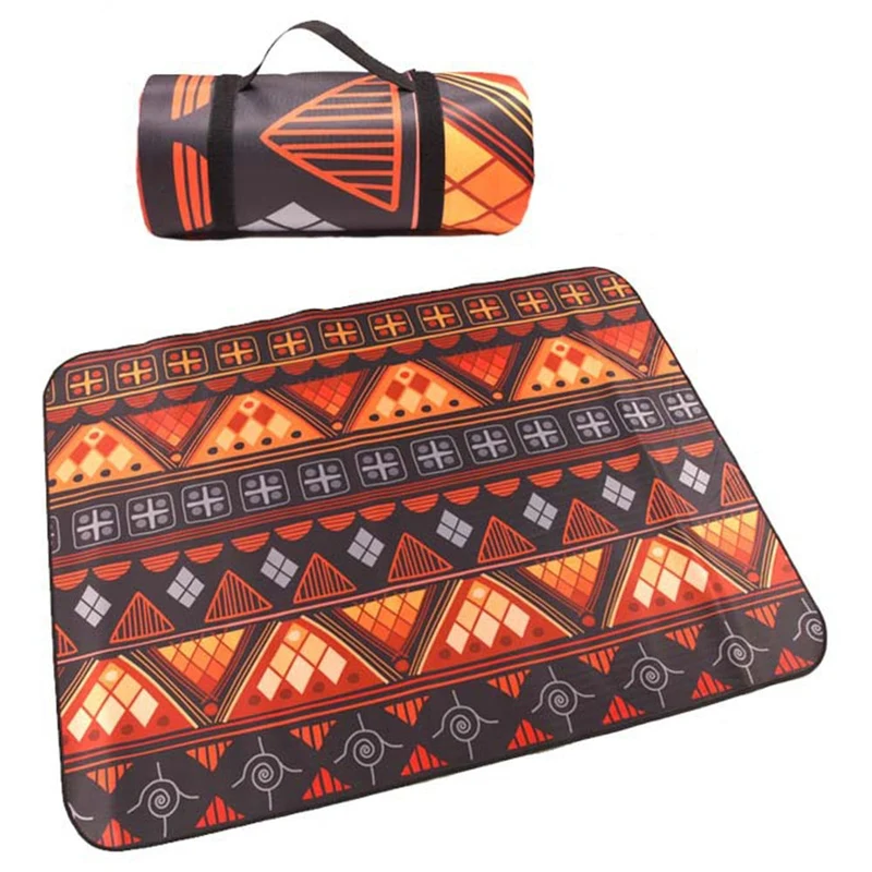 Tapis de pique-nique extérieur de Style ethnique tapis de Camping pliant résistant à l'humidité tapis de couchage de plage équipement de pique-nique de Camping