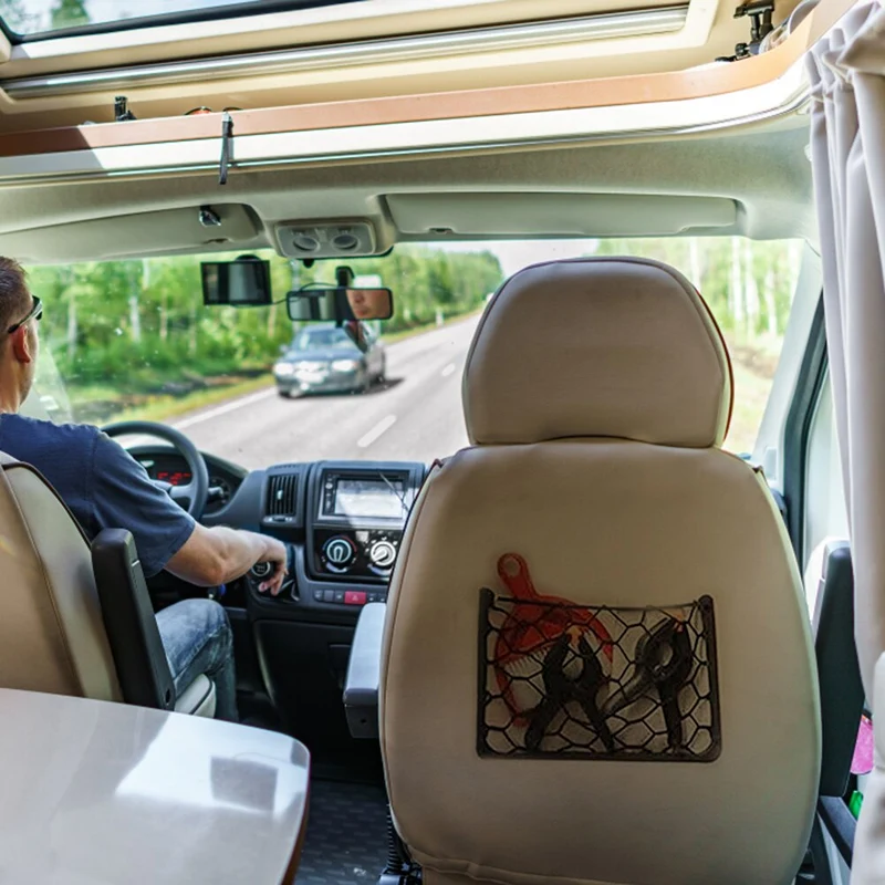 Universel voiture arrière coffre arrière organisateur filet maille siège sac de rangement poche Auto organisateur intérieur pièces accessoires
