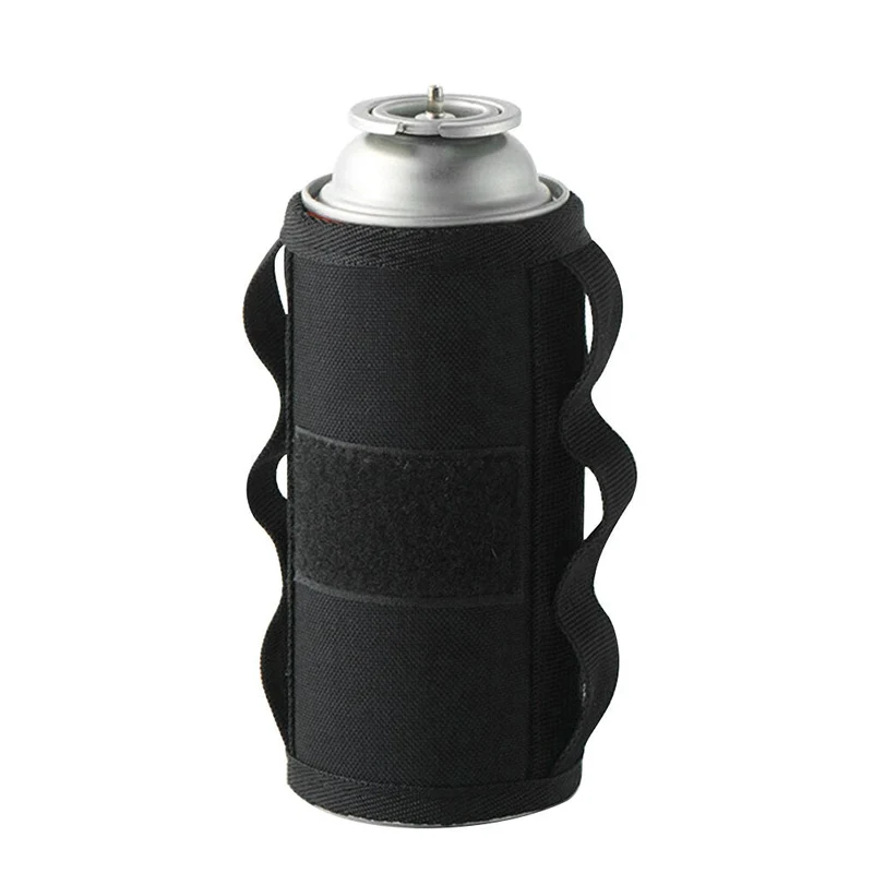 Réservoir de gaz étui de protection bouteille de carburant sac de rangement Camping en plein air couverture de stockage de gaz avec autocollant adhésif bricolage