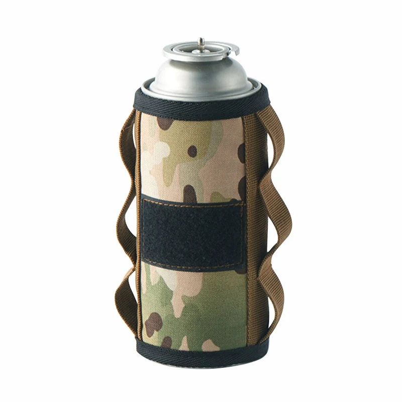 Réservoir de gaz étui de protection bouteille de carburant sac de rangement Camping en plein air couverture de stockage de gaz avec autocollant adhésif bricolage