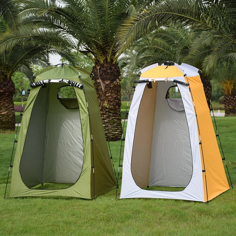 Anti-UV en plein air Camping chasse tente de bain étanche intimité toilette abri Anti UV auvent tentes abri solaire extérieur