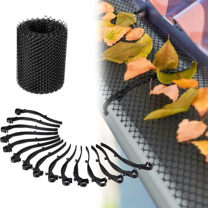 Grillage de Protection en Mailles Fines pour Gouttière 15cm x 6M