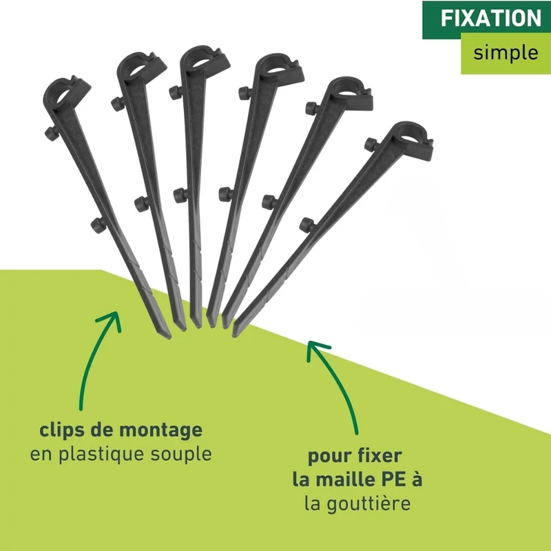 Grillage de Protection en Mailles Fines pour Gouttière 15cm x 6M