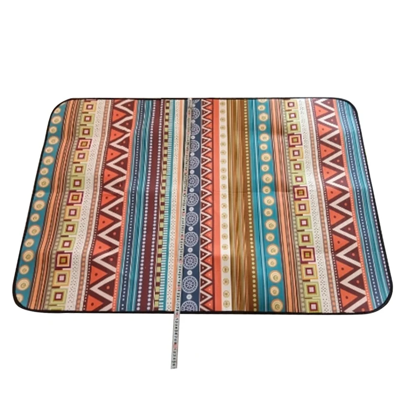 Tapis de Camping en plein air mode Style ethnique épaissi Portable tapis étanche à l'humidité pour famille pique-nique plage enfant tapis de jeu