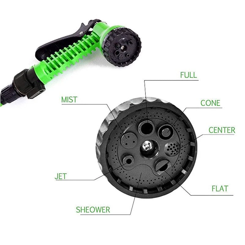 7 modèle haute pression laveuse jardin pulvérisateur lavage de voiture pistolet à eau réglable tuyau buses eau pulvérisateur jardin accessoires