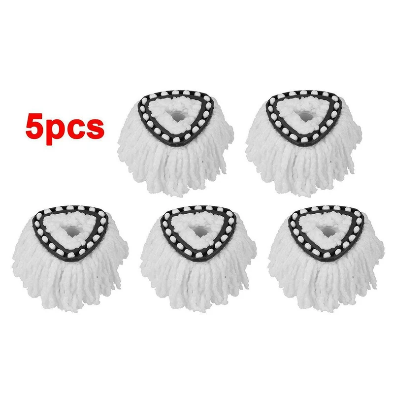 5 pièces/lot microfibre tête de vadrouille remplacement recharge vadrouille chiffon tampons réutilisable nettoyage de sol lavable remplacer tête de vadrouille pour Vileda