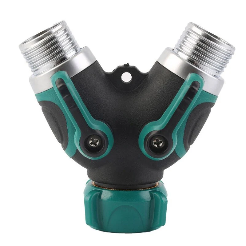 3/4 pouce Vanne D'eau Tuyau Séparateur De Tuyau 2 Voies Dispositifs De Robinet pour L'irrigation Y-Type Robinet Arrosage Connecteur Distributeur Outil De Jardin