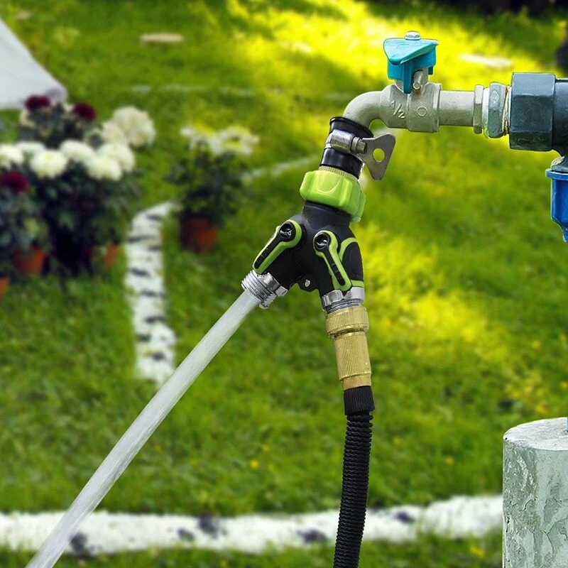 3/4 pouce Vanne D'eau Tuyau Séparateur De Tuyau 2 Voies Dispositifs De Robinet pour L'irrigation Y-Type Robinet Arrosage Connecteur Distributeur Outil De Jardin