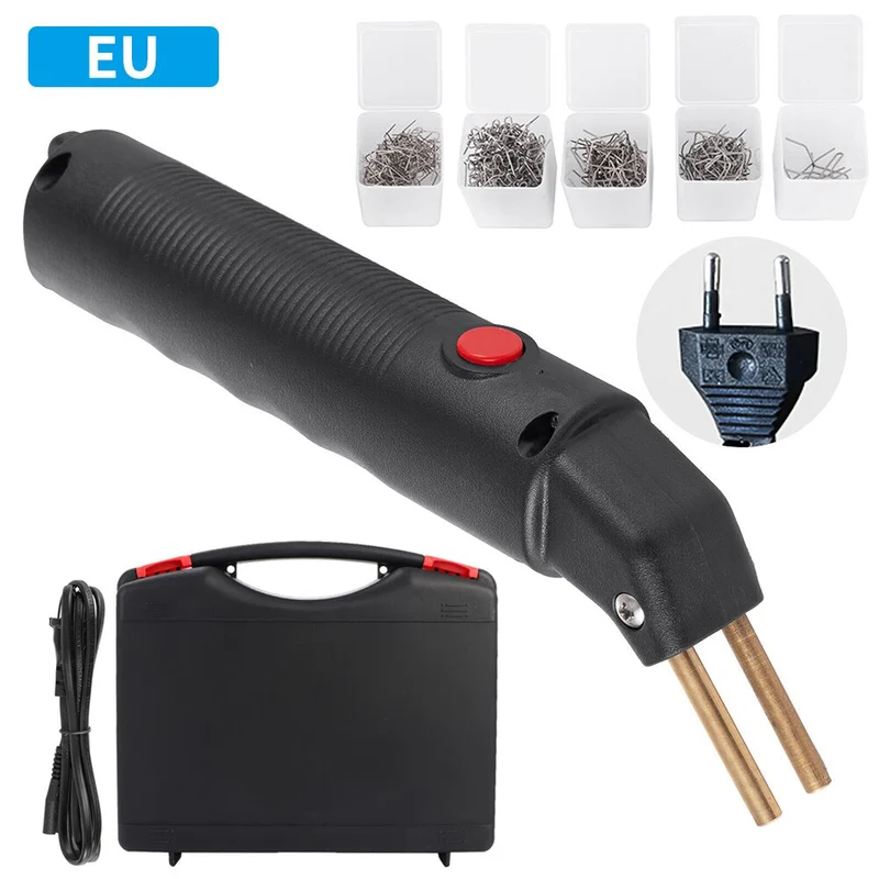 Agrafeuse à chaud en plastique pistolet à souder voiture pare-chocs garde-boue carénage plastique réparation trousse à outils soudure réparation Machine avec 400 agrafes