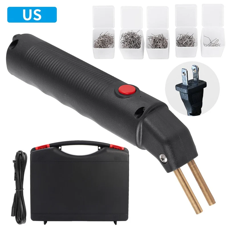 Agrafeuse à chaud en plastique pistolet à souder voiture pare-chocs garde-boue carénage plastique réparation trousse à outils soudure réparation Machine avec 400 agrafes