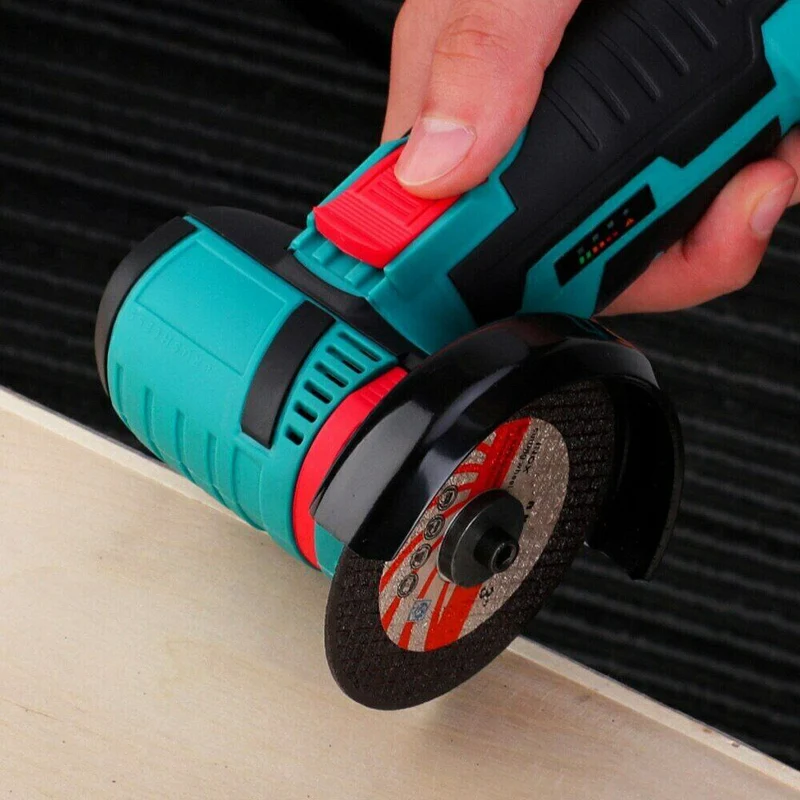 12V 500W meuleuse d'angle sans brosse Mini coupeur sans fil meulage coupe métal bois polissage Machine outil électrique avec 2 Batteries
