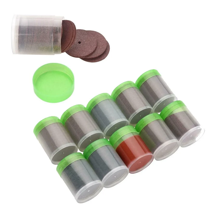 350 pièces Mini Kit de foret électrique Kit d'accessoires de roue d'outil rotatif abrasif pour Dremel meulage ponçage polissage coupe