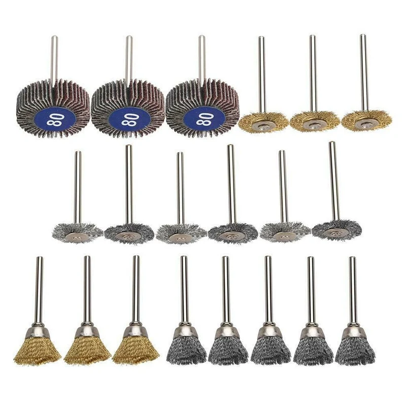 350 pièces Mini Kit de foret électrique Kit d'accessoires de roue d'outil rotatif abrasif pour Dremel meulage ponçage polissage coupe