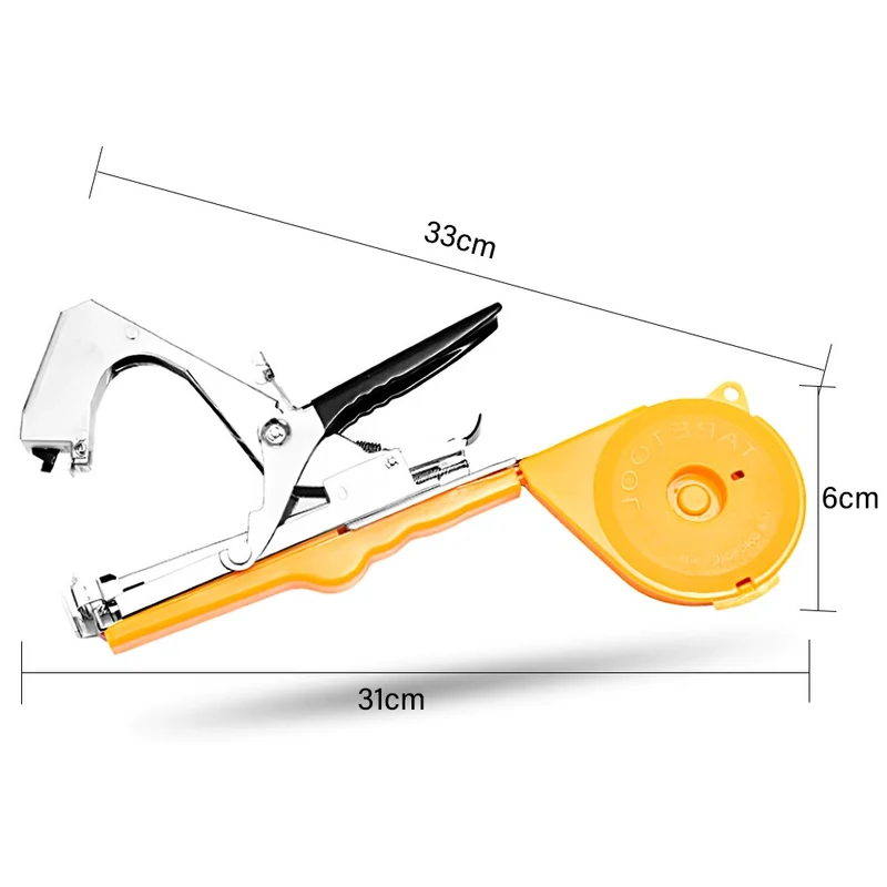 Outils de jardin branche de plante main attachant Machine à relier emballage Tapetool Tapener bandes sécateur pour plantes légumes concombre tomate