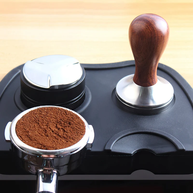 Café inviolable 51mm 53mm 58mm café coin anti-dérapant tapis café presse poudre marteau broyeur Barista outils café à la main