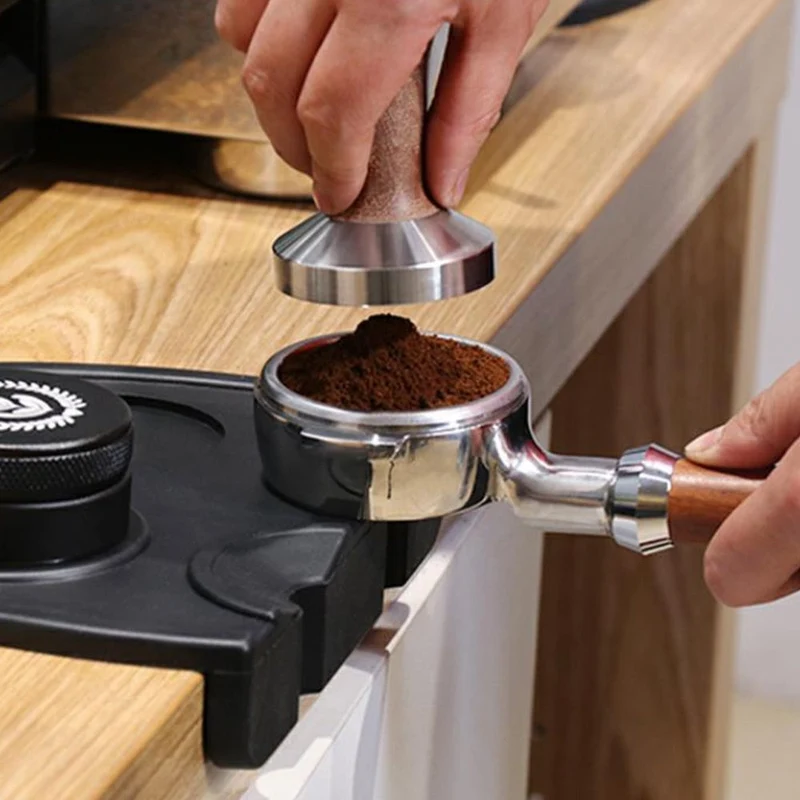 Café inviolable 51mm 53mm 58mm café coin anti-dérapant tapis café presse poudre marteau broyeur Barista outils café à la main