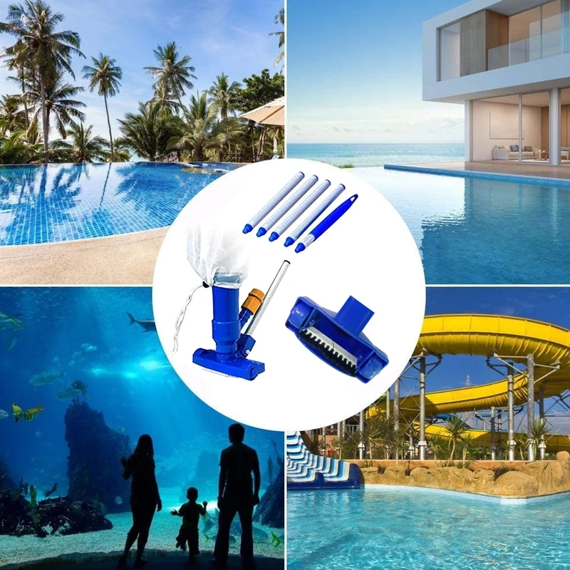 1 ensemble Jet piscine aspirateur objets flottants outils de nettoyage Vac tête d'aspiration piscine fontaine aspirateur brosse nettoyeur
