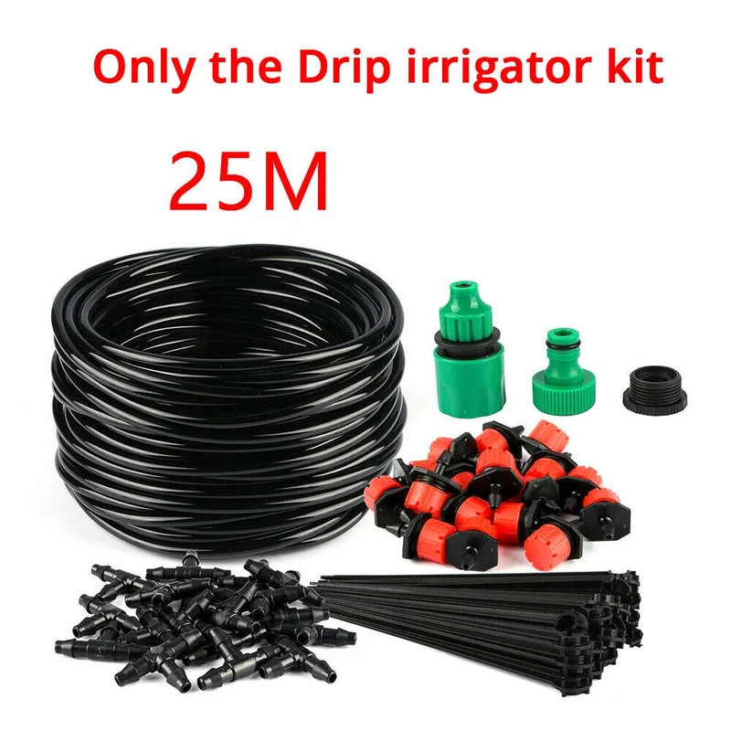 25M bricolage système d'irrigation goutte à goutte système d'arrosage automatique Kit tuyau d'arrosage Micro Kits d'arrosage goutte à goutte goutteur réglable