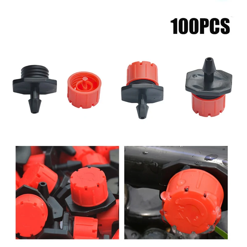 100 pcs/lot goutteurs d'arrosage automatique goutte à goutte réglable système d'irrigation arroseurs jardin pulvérisateur Micro goutte goutte à goutte