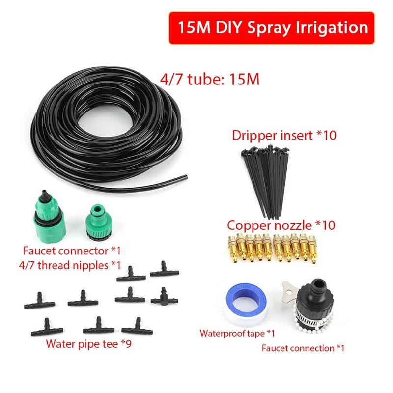 Système d'irrigation goutte à goutte bricolage système d'arrosage de jardin outils et équipement de jardinage à arrosage automatique tuyau Micro goutte à goutte connecteurs de Type Y