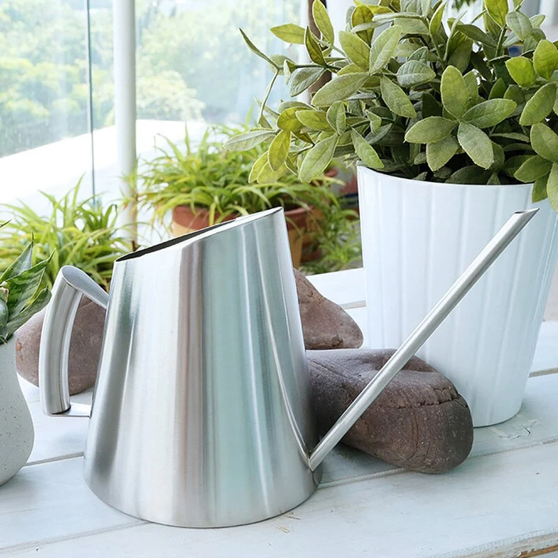 400/1000/1500 ML en acier inoxydable arrosoir ménage Pot outil de jardinage longue bouche dispositif d'arrosage arrosage pour plante fleur