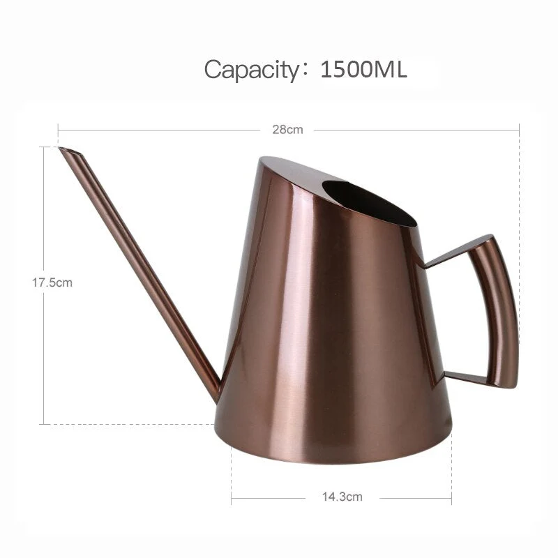 400/1000/1500 ML en acier inoxydable arrosoir ménage Pot outil de jardinage longue bouche dispositif d'arrosage arrosage pour plante fleur
