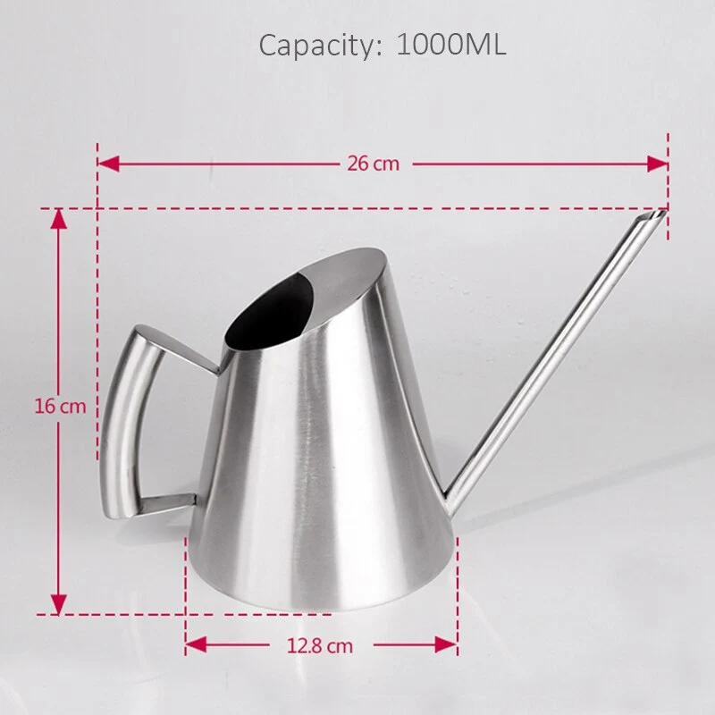 400/1000/1500 ML en acier inoxydable arrosoir ménage Pot outil de jardinage longue bouche dispositif d'arrosage arrosage pour plante fleur