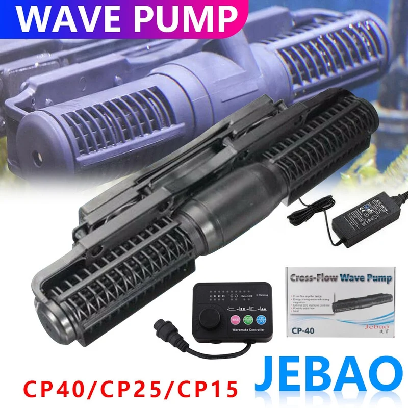 Liquidation Jebao Wave Maker Pompe à débit d'aquarium CP-15 25 40 Pompe à flux croisé Circulation silencieuse Aquarium Reef Wave Maker