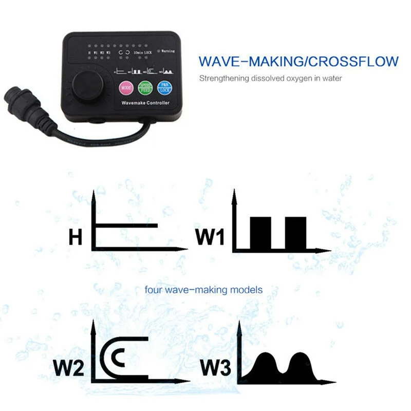 Liquidation Jebao Wave Maker Pompe à débit d'aquarium CP-15 25 40 Pompe à flux croisé Circulation silencieuse Aquarium Reef Wave Maker