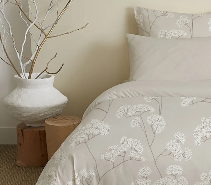 Pack 6 pièces Housse de couette Imprimé 240 x 260 cm - Drap housse 180 x 200 cm - 100% Coton 57 Fils