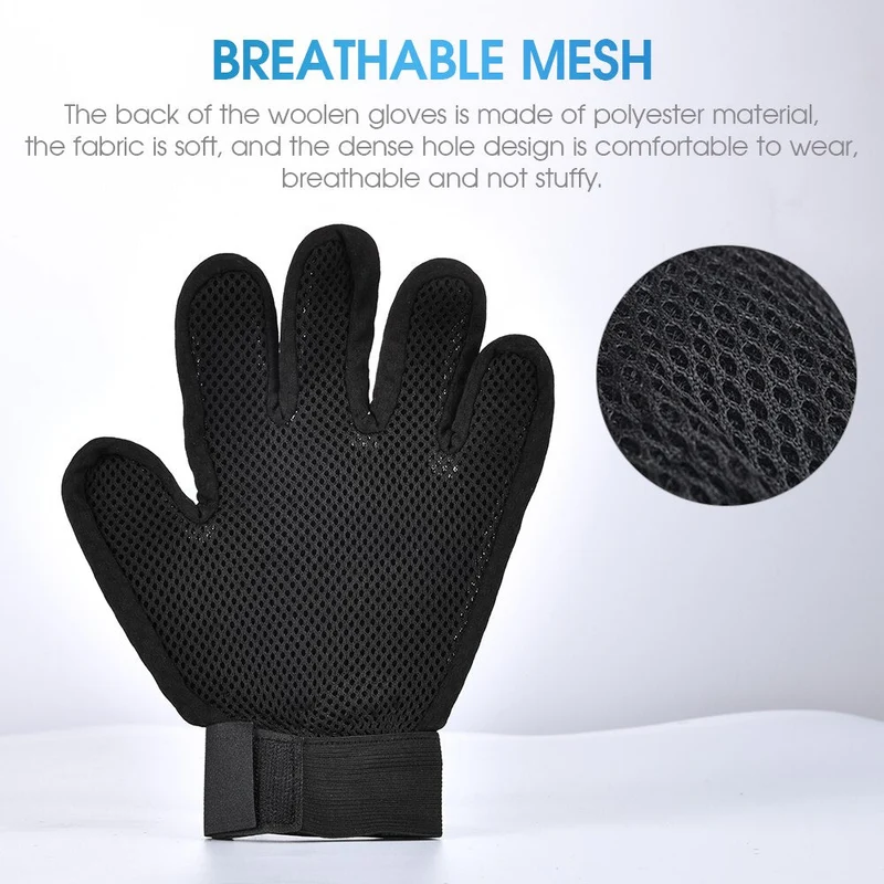 Gant de toilettage pour chat épilateur gants en caoutchouc démêlage brosse peigne gant chien toilettage et soins nettoyage bain Massage