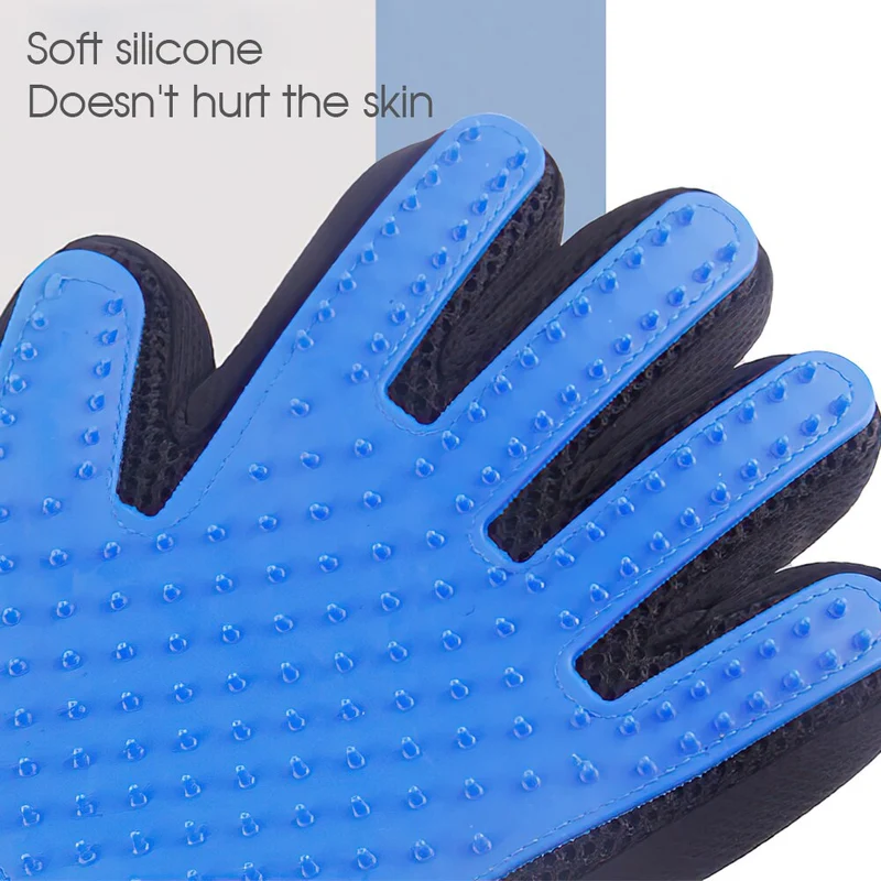 Gant de toilettage pour chat épilateur gants en caoutchouc démêlage brosse peigne gant chien toilettage et soins nettoyage bain Massage