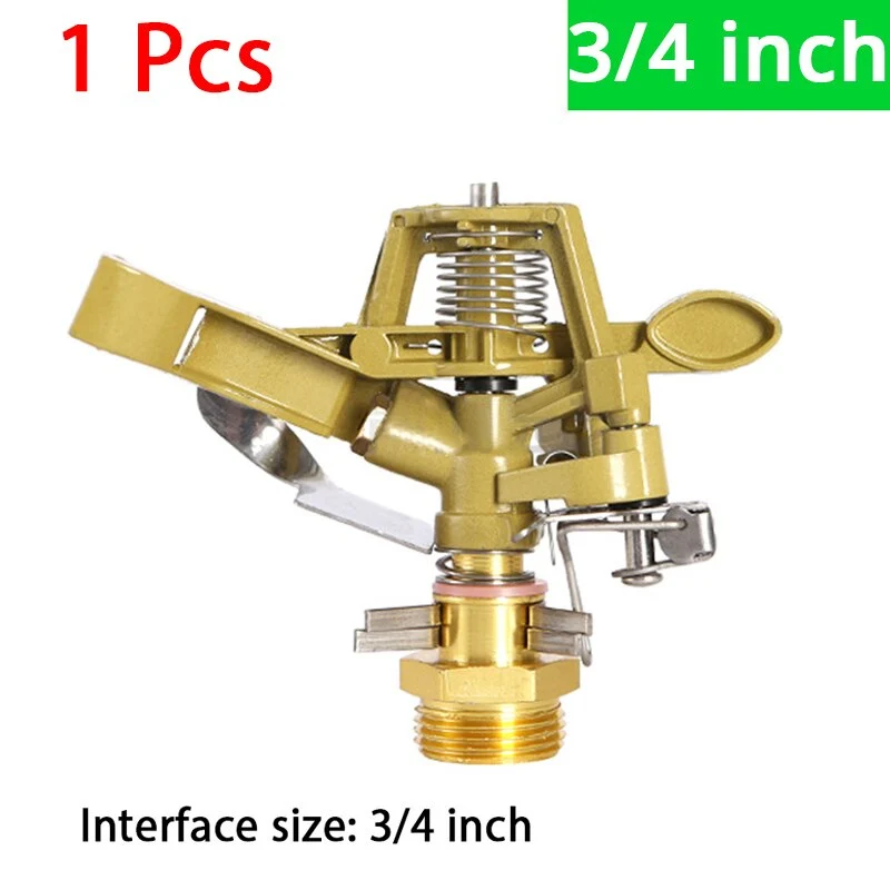 Pulvérisateur d'irrigation rotatif à 360 degrés arroseur jardin pelouse arroseur d'eau Irrigation 1/2 pouce 3/4 pouce filetage mâle buse de pulvérisateur