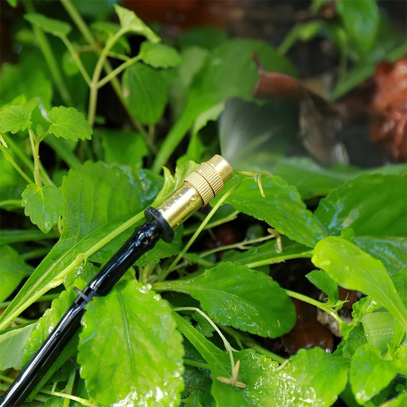Pulvérisateurs automatiques d'arrosage goutte à goutte arroseur d'irrigation réglable Micro buse de pulvérisation tuyau té outils de jardinage pour serres