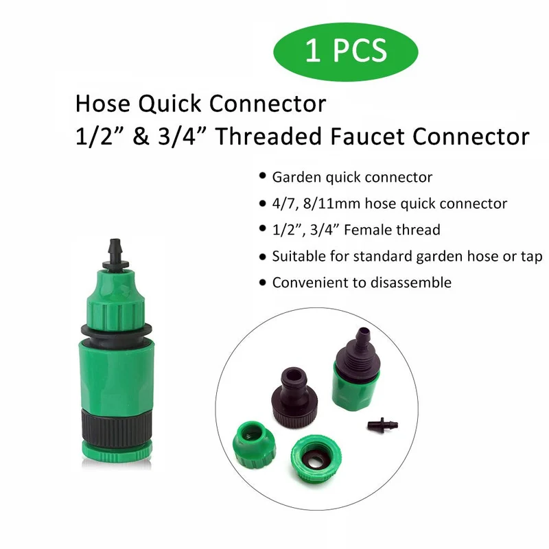 Pulvérisateurs automatiques d'arrosage goutte à goutte arroseur d'irrigation réglable Micro buse de pulvérisation tuyau té outils de jardinage pour serres