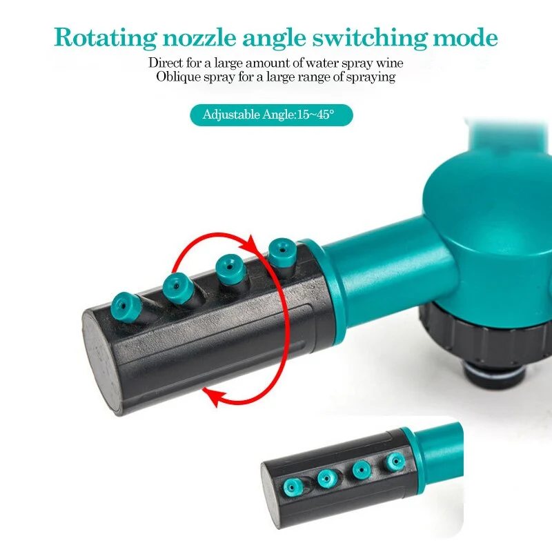 Pulvérisateur de jardin Arrosage automatique Irrigation 360 degrés Rotation des plantes de pelouse Dispositifs d'arrosage Buses à 3 bras Outils de jardinage