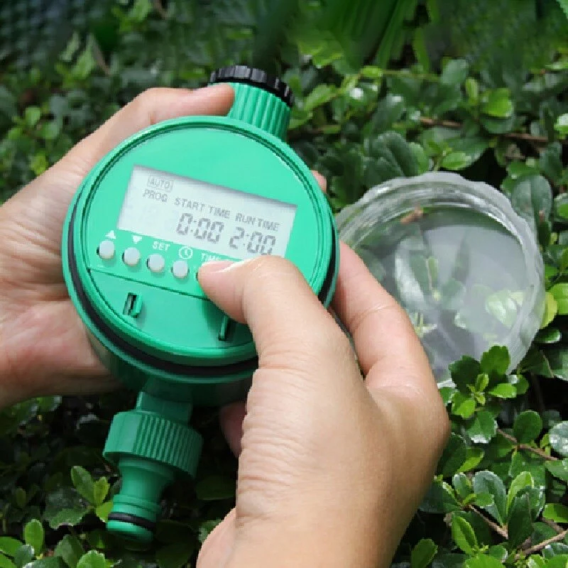 Minuterie d'arrosage de jardin contrôleur d'irrigation automatique de jardin dispositif de contrôle d'arrosage intelligent affichage LCD minuterie d'arrosage