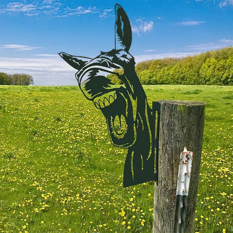 Ferme Animal Silhouette Décor Cour Jardin Décoration En Plein Air Animal Scout Piquets En Métal Art Statue Décoratif Jardin Ornements
