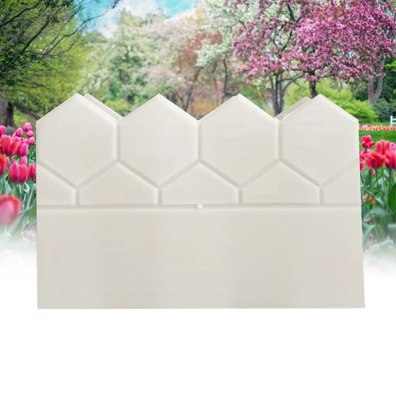 Clôture de jardin en béton route en pierre parterre de fleurs bricolage décor pavé faisant du plastique réutilisable