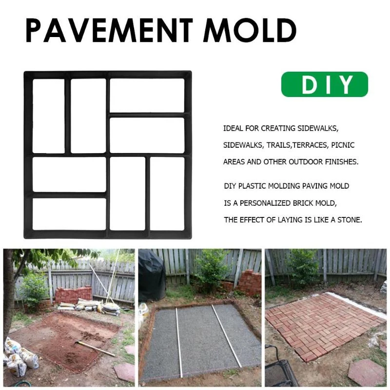 Bricolage chemin fabricant ciment moule outils de jardinage pavé béton moules pierre réutilisable