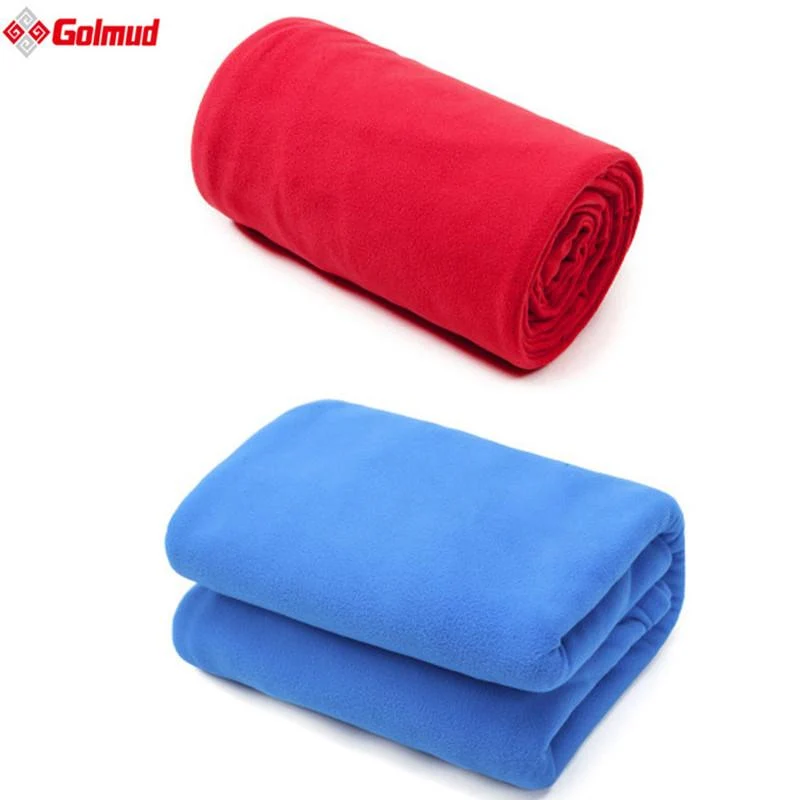 Sac de couchage en polaire ultra léger 2 épaisseurs Camping de plein air portable
