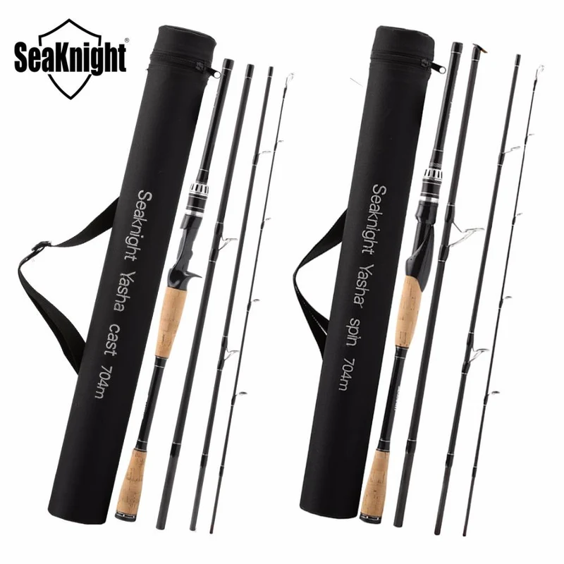 SeaKnight YASHA canne à pêche au leurre 2.1M 2.4M 2.7M 4 Section M Power fibre de carbone