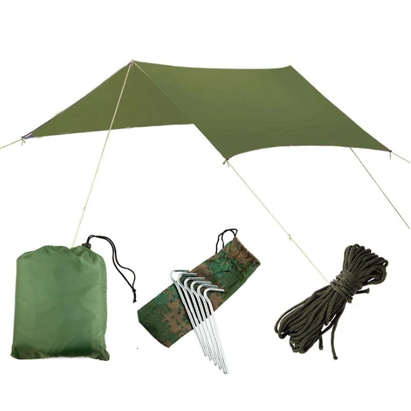 3mx3m plage étanche tente anti-uv camping en plein air escalade bâche de survie